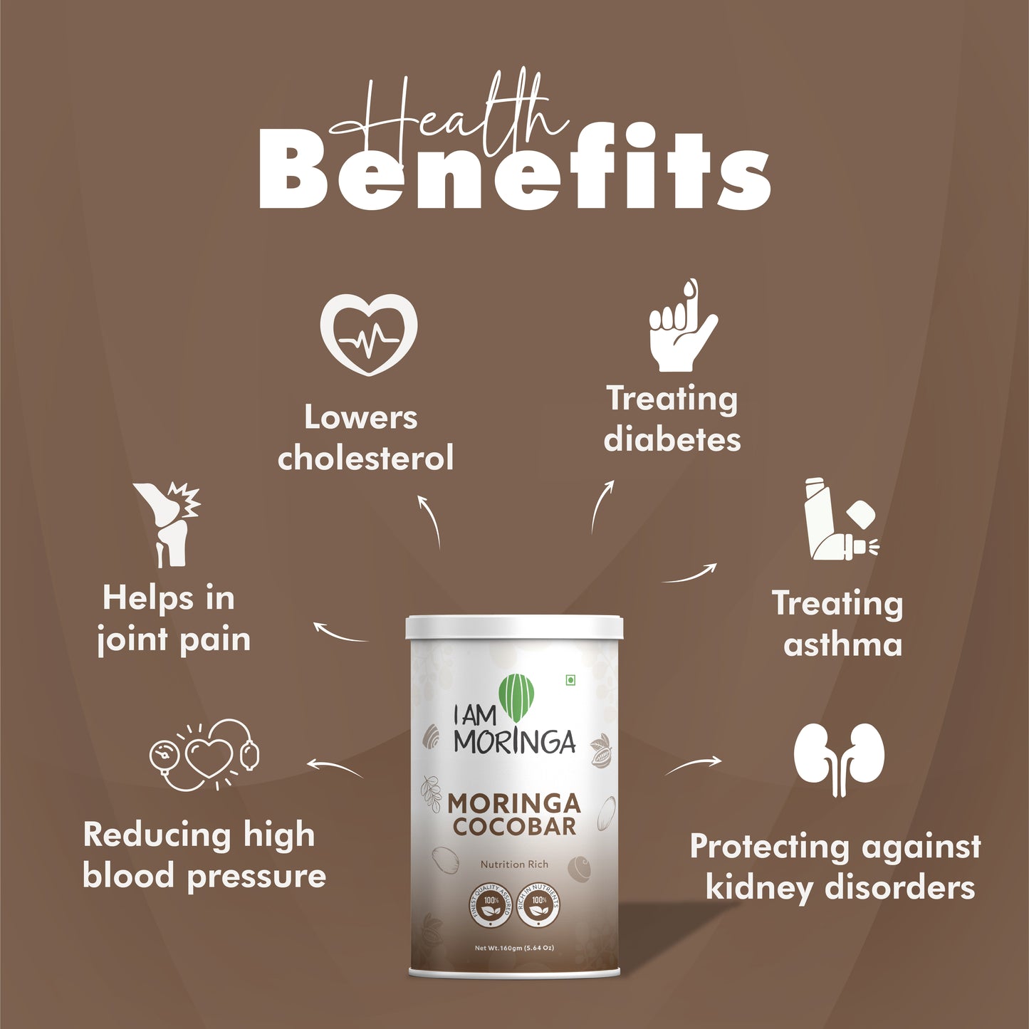 Moringa Cocobar 160gm + Moringa Effervescent Tablet