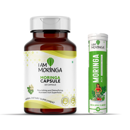 Moringa Capsule 60 nos + Moringa Effervescent Tablet
