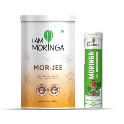 Mor- Jee 100gm + Moringa Effervescent Tablet