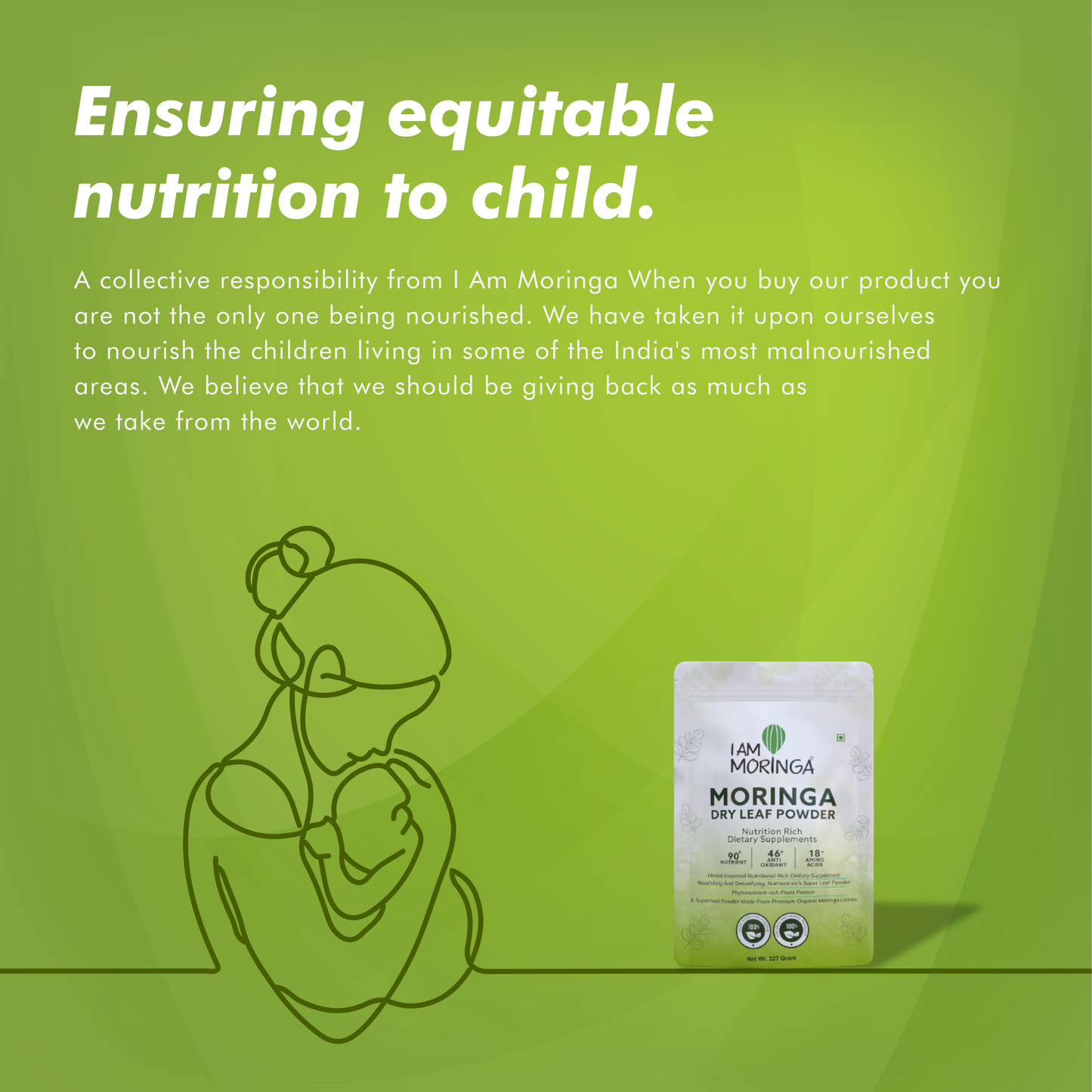 Moringa Leaf Powder 227 Gram