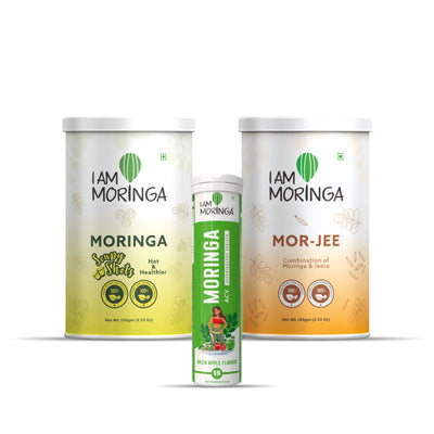 Moringa Soup 100 Gram + Moringa effervescent tablet  + Mor Jee 100 Gram