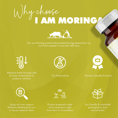 Moringa Tablet uncoated 120  + Moringa Effervescent Tablet + Mor Jee 100 Gram