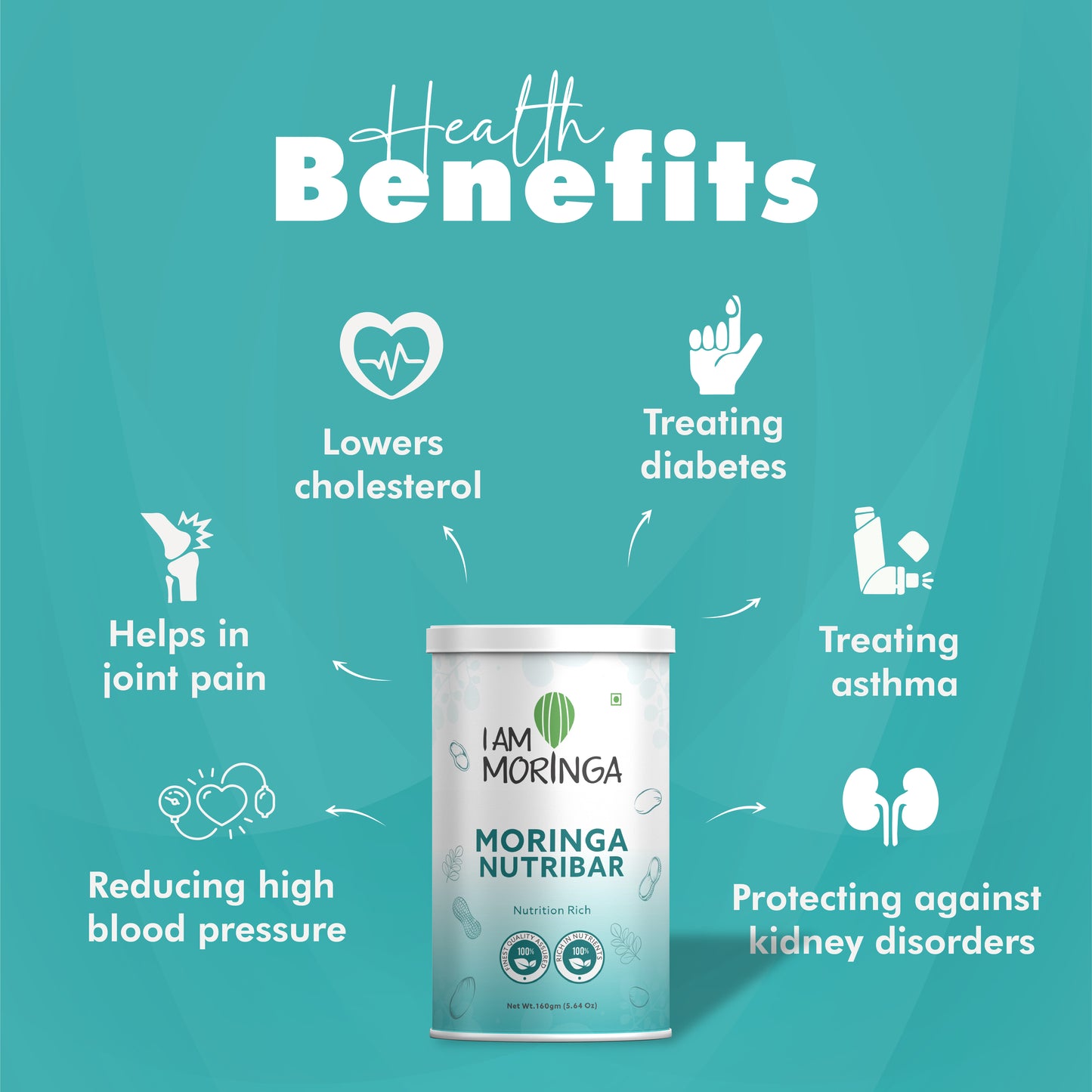 Moringa Nutribar 160gm + Moringa Effervescent Tablet